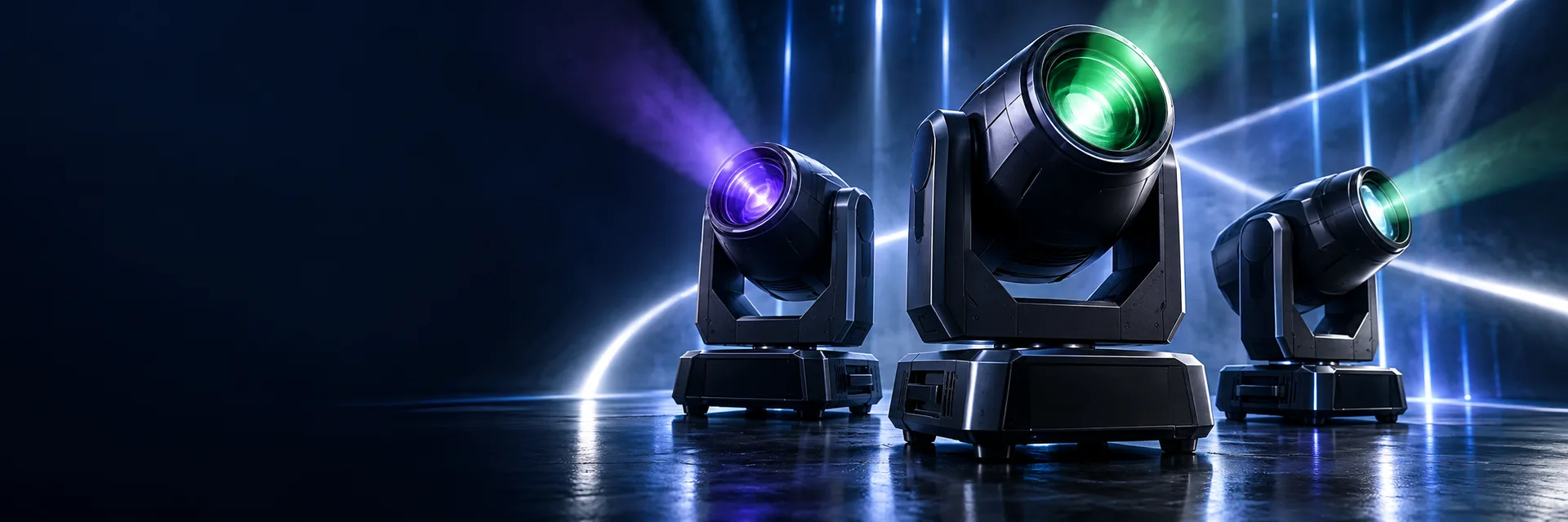 AI concept illustration of stage lighting